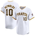 Pittsburgh Pirates #10 Bryan Reynolds White Puhics Home Limited Stitched Jersey