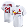 St. Louis Cardinals #21 Lars Nootbaar White Puhics Home Limited Player Jersey
