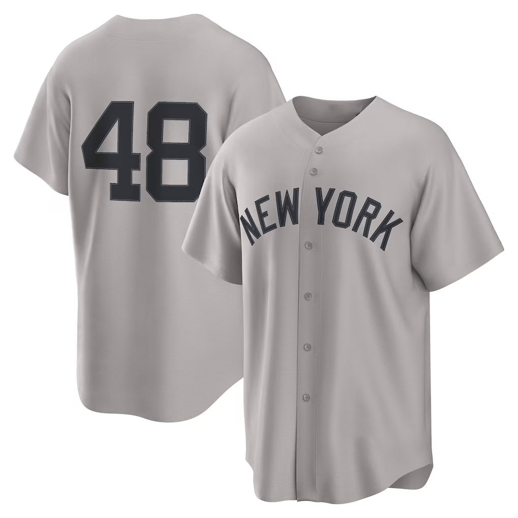 New York Yankees #48 Paul Goldschmidt Gray Puhics Road Replica Jersey