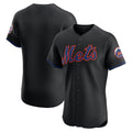 New York Mets Black Puhics Alternate Elite Jersey