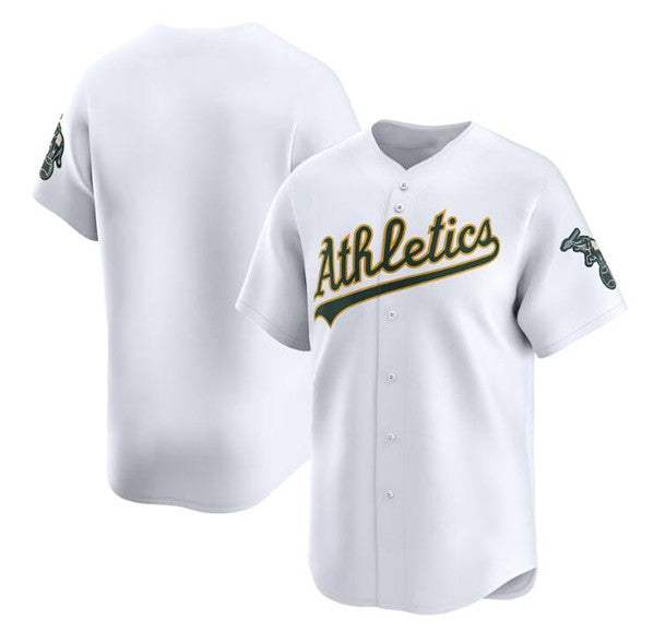 Oakland Athletics Blank White Puhics Home Limited Stitched Jersey
