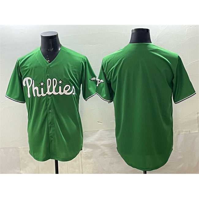 Philadelphia Phillies Blank Green Puhics Limited Stitched Jersey