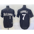 Arizona Diamondbacks #7 Corbin Carroll Black Puhics 'Gothic Desert Fang Edition' Vapor Limited Stitched Jersey