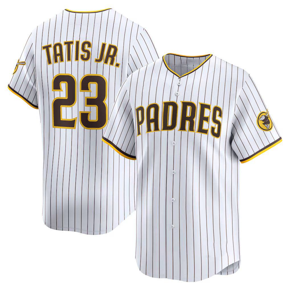 San Diego Padres #23 Fernando Tatis Jr. White Puhics Home Limited Player Jersey