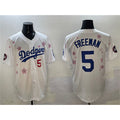 Los Angeles Dodgers #5 Freddie Freeman White Puhics 2025 Tokyo Series Limited Stitched Jersey
