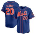 New York Mets #20 Pete Alonso Royal Puhics 2024 Alternate Limited Stitched Jersey