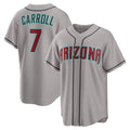 Arizona Diamondbacks #7 Corbin Carroll Gray Puhics Road Replica Jersey