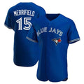 Toronto Blue Jays #15 Whit Merrifield Royal Puhics Flex Base Stitched Jersey