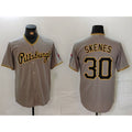 Pittsburgh Pirates #30 Paul Skenes Grey Puhics Stitched Jersey