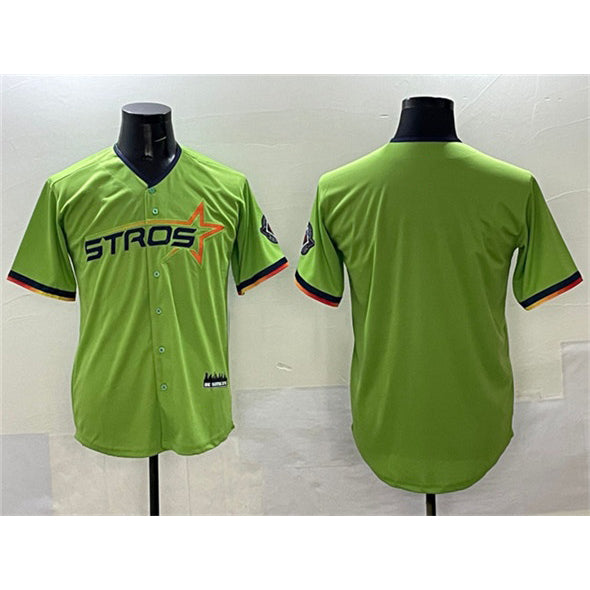 Houston Astros Blank Green Puhics 2025 City Connect Limited Stitched Jersey
