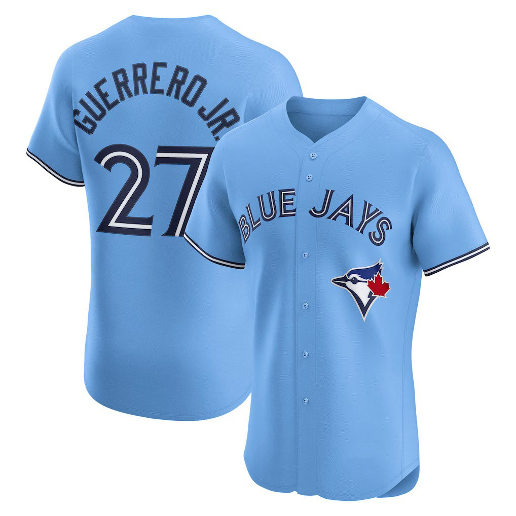 Toronto Blue Jays #27 Vladimir Guerrero Jr. Powder Blue Puhics Alternate 2 Elite Jersey