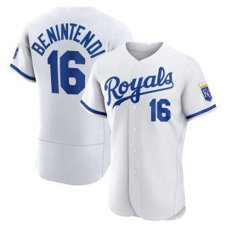 Kansas City Royals #16 Andrew Benintendi White Puhics Flex Base Stitched Jersey