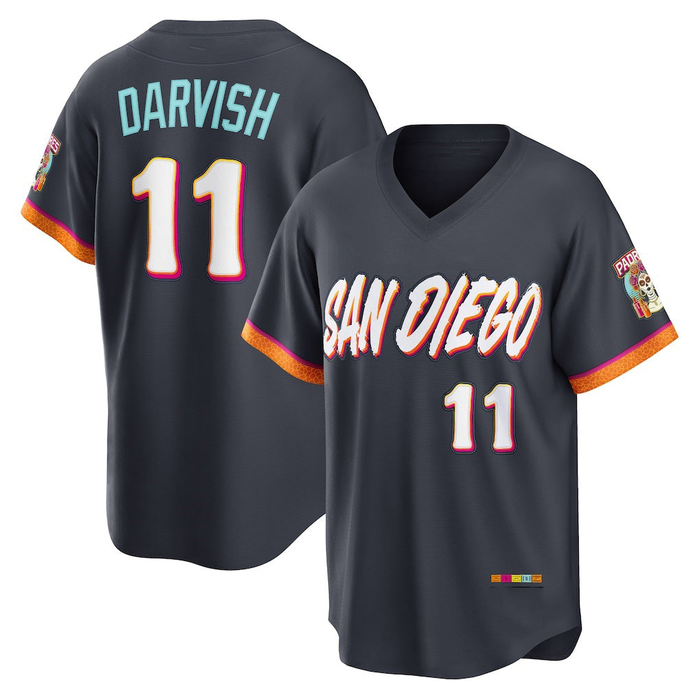 San Diego Padres #11 Yu Darvish Obsidian Puhics 2026 City Connect Stadium Jersey