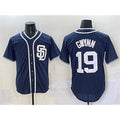 San Diego Padres #19 Tony Gwynn Navy Puhics Cool Base Stitched Jersey