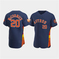 Houston Astros #20 Chas McCormick Navy Puhics 60th Anniversary Flex Base Stitched Jersey