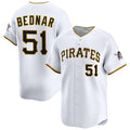Pittsburgh Pirates #51 David Bednar White Puhics 2025 Home Limited Stitched Jersey