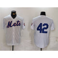 New York Mets #42 Jackie Robinson White Puhics Cool Base Stitched Jersey
