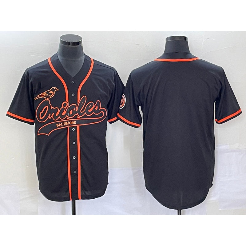 Baltimore Orioles Black Puhics Cool Base Stitched Jersey