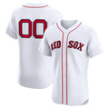 Custom Boston Red Sox White Puhics Home Elite Jersey