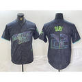 Tampa Bay Rays #22 Jose Siri Charcoal Puhics 2024 City Connect Limited Stitched Jersey