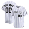 Custom Colorado Rockies White Puhics Home Limited Jersey