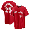 Toronto Blue Jays #25 Anthony Santander Red Puhics Canada Day Replica Jersey