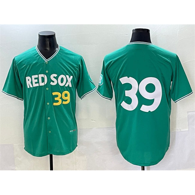 Boston Red Sox #39 Marcelo Mayer Green Puhics 2025 City Connect Limited Stitched Jersey