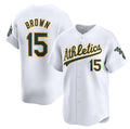 Oakland Athletics #15 Seth Brown White Puhics Home Limited Stitched Jersey