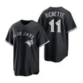Toronto Blue Jays #11 Bo Bichette Black Puhics Stitched Cool Base Jersey