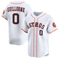 Houston Astros #0 Luis Guillorme White Puhics 2025 Home Limited Stitched Jersey