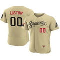 Custom Arizona Diamondbacks ACTIVE PLAYER 2021 Gold Puhics City Connect Flex Base Stitched Jersey