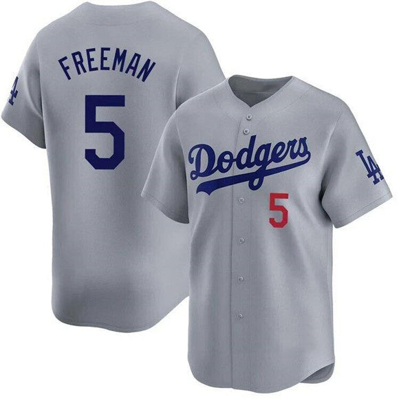 Los Angeles Dodgers #5 Freddie Freeman Gray Puhics 2025 Limited Stitched Jersey