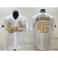 St. Louis Cardinals #46 Paul Goldschmidt White Puhics 2022 All Star Stitched Cool Base Jersey