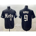 New York Mets #9 Brandon Nimmo Black Puhics 'Gotham Gothic Edition' Vapor Premier Limited Stitched Jersey