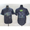 Tampa Bay Rays #22 Jose Siri Number Charcoal Puhics 2024 City Connect Limited Stitched Jersey 2