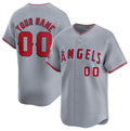 Custom Los Angeles Angels Active Player Gray Puhics Away Limited Stitched Jersey