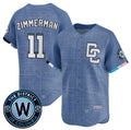 Washington Nationals #11 Ryan Zimmerman Blue Puhics 2025 City Connect Limited Stitched Jersey