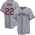 New York Mets #22 Juan Soto Gray Puhics 2025 Limited Stitched Jersey