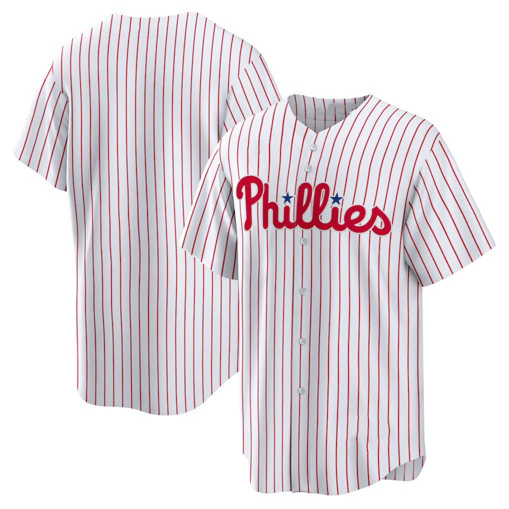Philadelphia Phillies White Puhics Home Replica Team Jersey