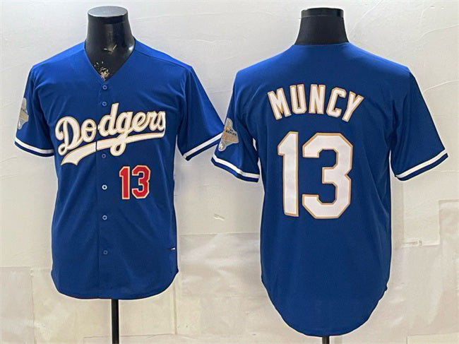 Los Angeles Dodgers #13 Max Muncy Royal Puhics 2026 Alternate Gold Collection Stadium Stitched Jersey