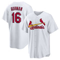 St. Louis Cardinals #16 Nolan Gorman White Puhics Home Replica Jersey