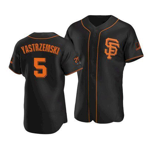 San Francisco Giants #5 Mike Yastrzemski 2020 Black Puhics Jersey