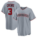 Washington Nationals #3 Dylan Crews Gray Puhics Road Replica Jersey