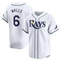 Tampa Bay Rays #6 Taylor Walls White Puhics Home Limited Stitched Jersey