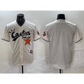 Houston Astros Blank Cream Puhics Cactus Jack Cool Base Jersey
