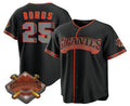 San Francisco Giants #25 Barry Bonds Black Puhics 2026 Alternate Stadium Stitched Jersey