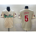 Philadelphia Phillies #5 Bryson Stott Cream Puhics Phanatic Limited Stitched Jersey
