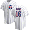 Chicago Cubs #16 Patrick Wisdom White Puhics Cool Base Stitched Jersey