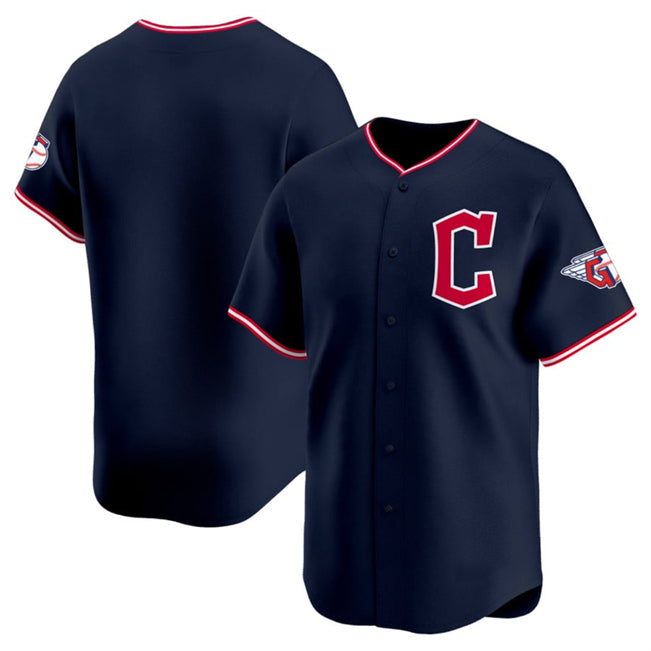 Cleveland Guardians Blank Navy Puhics 2025 Alternate Limited Stitched Jersey