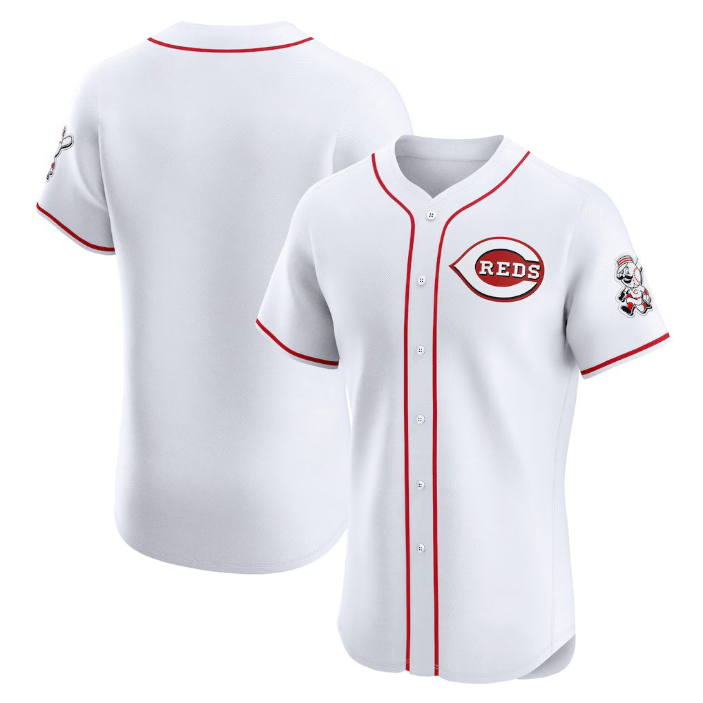 Cincinnati Reds White Puhics Home Elite Jersey